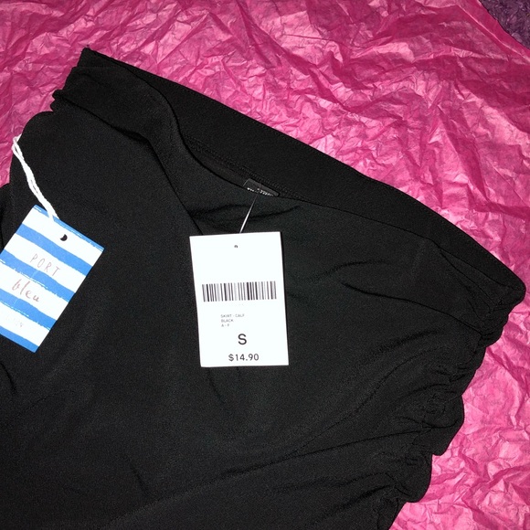 ⭐️FOREVER 21 • NEW Ruched Knee- Length Skirt - Picture 3 of 7